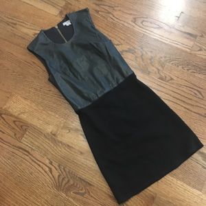 Black, leather HELMUT dress
